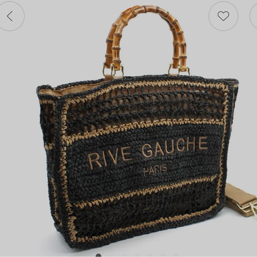 Black and Tan Woven‎ Tote Bag from Vimoda BNWT